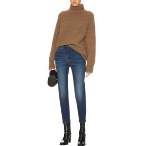 RE/DONE 90s High Rise Ankle Crop Button Fly Blue Denim Jeans Size 30